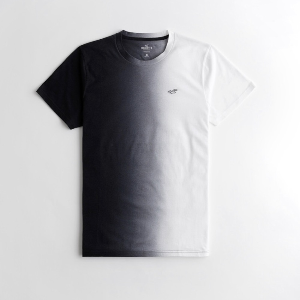 Hollister Black & White Ombre Tee